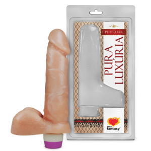 DILDO PÊNIS REALÍSTICO COM VIBRADOR 18X4,4CM SEX FANTASY PC026