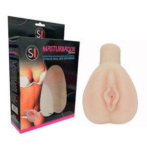 MASTURBADOR MASCULINO FORMATO VAGINA EM CYBERSKIN COM VIBRADOR SI1100