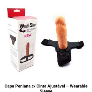 CAPA PENIANA EXTENSORA CYBERSKIN COM CINTA E 12 MODOS DE VIBRAÇÃO  16X4,8CM REF 635