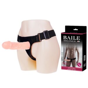 CINTA COM PÊNIS EM SILICONE 15,5CM BAILE JESSICA STRAP ON SI7332