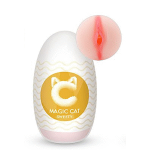 MASTURBADOR EGG EM CYBERSKIN - MAGIC CAT SWEETY - FORMATO VAGINA