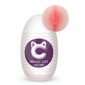 MASTURBADOR EGG EM CYBERSKIN - MAGIC CAT MATURE - FORMATO VAGINA